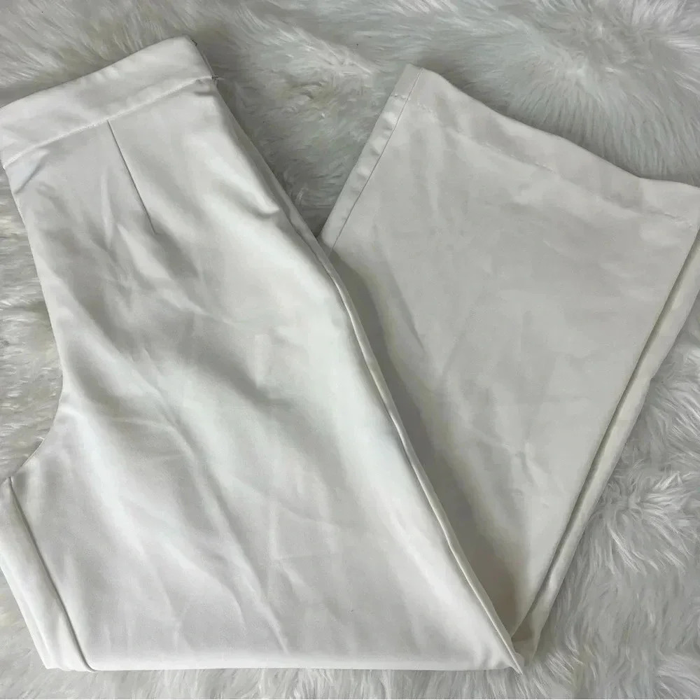 Camilyn Beth White Mae Wide Leg Pants Size Medium - Picture 3 of 7